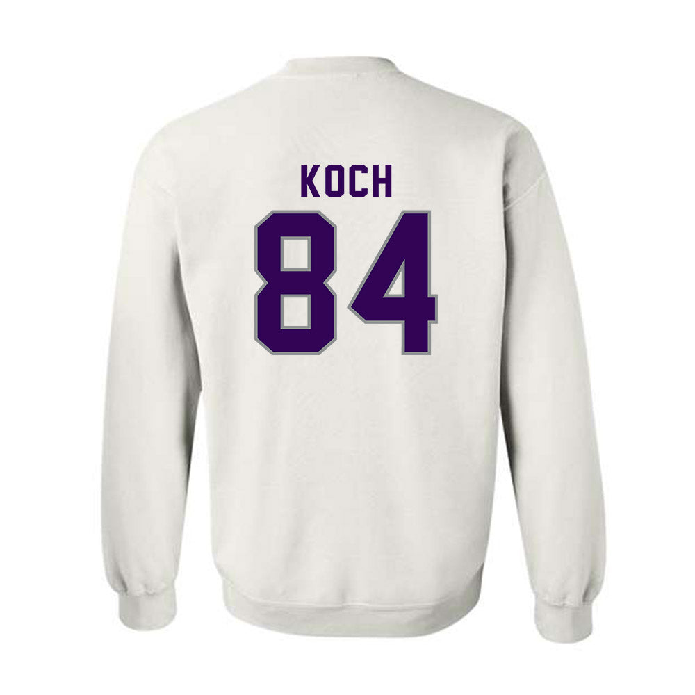 Kansas State - NCAA Football : Isaac Koch - Wildcat hand sign Crewneck Sweatshirt-1