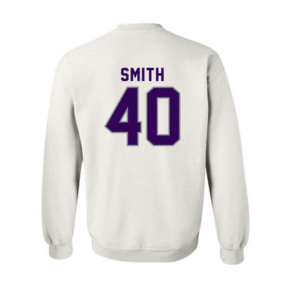 Kansas State - NCAA Baseball : Miles Smith - Wildcat hand sign Crewneck Sweatshirt-1