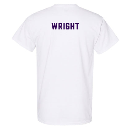 Kansas State - NCAA Women's Track & Field : Delaney Wright - Wildcat hand sign T-Shirt-1