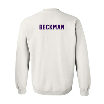 Kansas State - NCAA Men's Track & Field : Logan Beckman - Wildcat hand sign Crewneck Sweatshirt-1