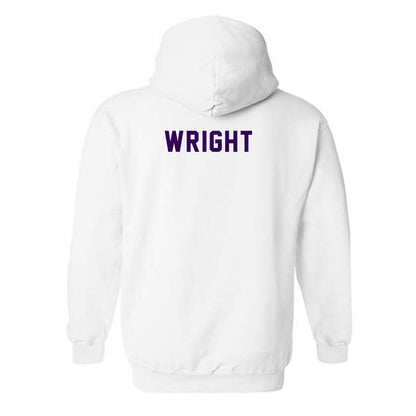 Kansas State - NCAA Women's Track & Field : Delaney Wright - Wildcat hand sign Hooded Sweatshirt-1