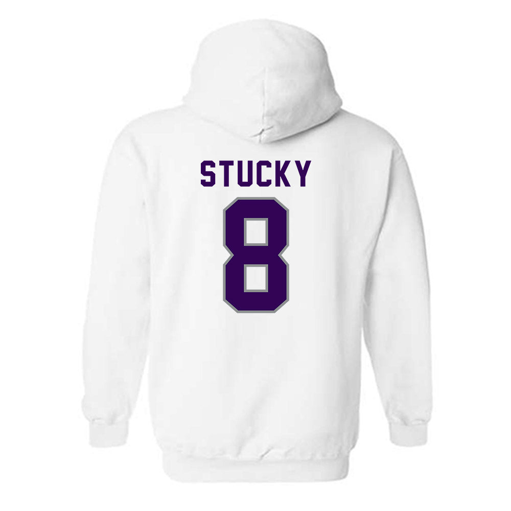 Kansas State - NCAA Women's Volleyball : Camdyn Stucky - Wildcat hand sign Hooded Sweatshirt-1