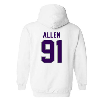 Kansas State - NCAA Football : Jordan Allen - Wildcat hand sign Hooded Sweatshirt-1