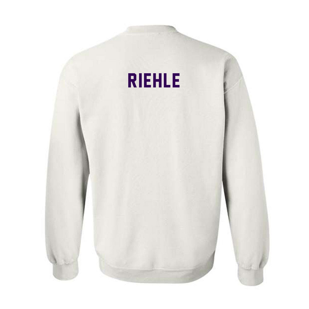 Kansas State - NCAA Women's Track & Field : Desirae Riehle - Wildcat hand sign Crewneck Sweatshirt-1