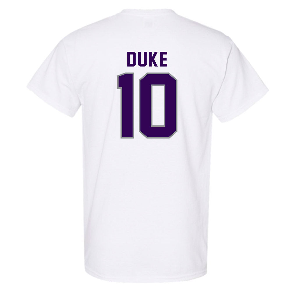 Kansas State - NCAA Baseball : Tanner Duke - Wildcat hand sign T-Shirt-1