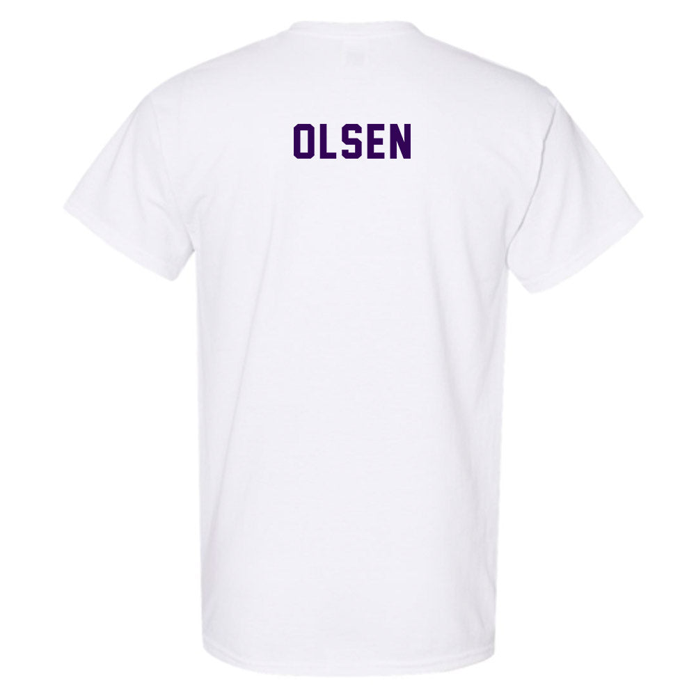 Kansas State - NCAA Men's Cross Country : Brock Olsen - Wildcat hand sign T-Shirt-1
