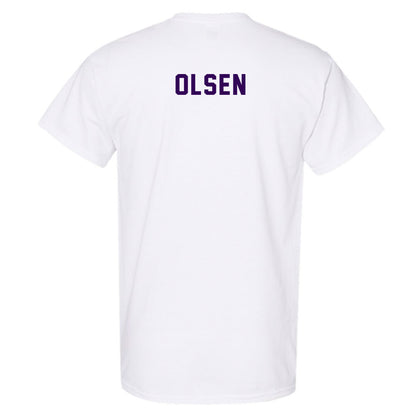 Kansas State - NCAA Men's Cross Country : Brock Olsen - Wildcat hand sign T-Shirt-1