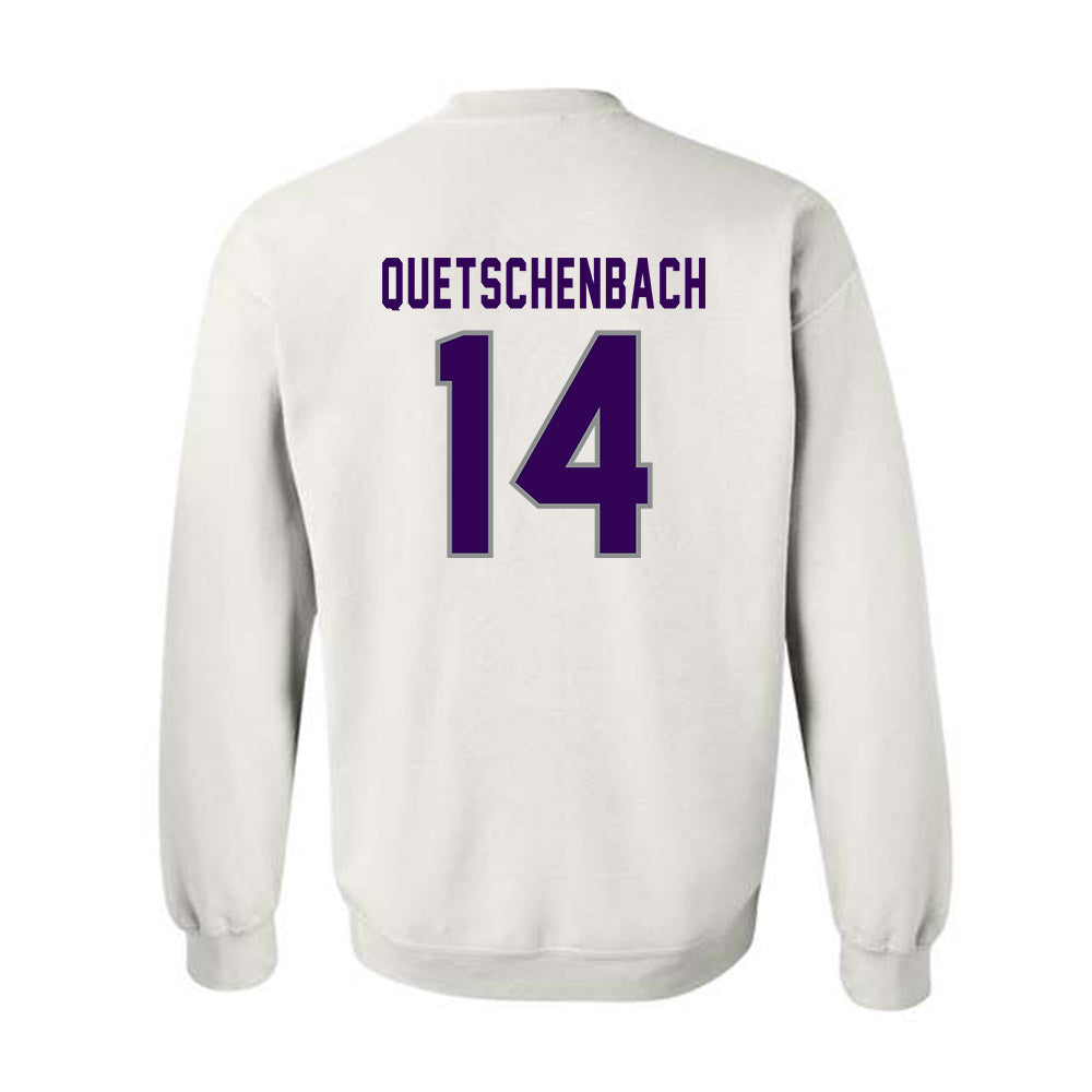 Kansas State - NCAA Baseball : Jack Quetschenbach - Wildcat hand sign Crewneck Sweatshirt-1