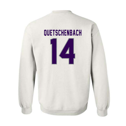 Kansas State - NCAA Baseball : Jack Quetschenbach - Wildcat hand sign Crewneck Sweatshirt-1