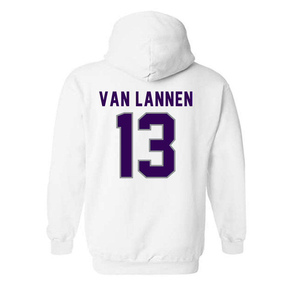 Kansas State - NCAA Women's Volleyball : Emerson Van Lannen - Wildcat hand sign Hooded Sweatshirt-1