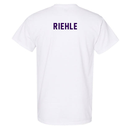 Kansas State - NCAA Women's Track & Field : Desirae Riehle - Wildcat hand sign T-Shirt-1