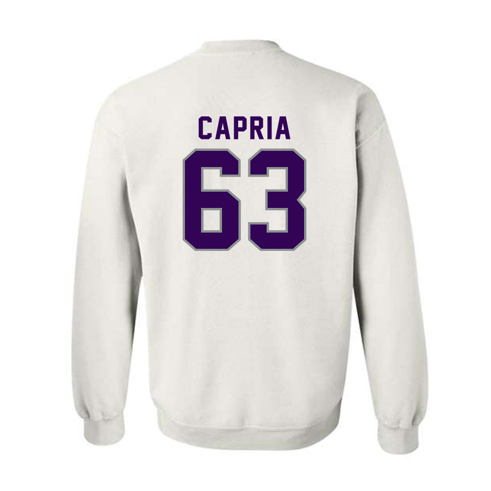 Kansas State - NCAA Football : Michael Capria - Wildcat hand sign Crewneck Sweatshirt-1