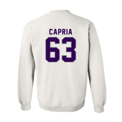 Kansas State - NCAA Football : Michael Capria - Wildcat hand sign Crewneck Sweatshirt-1