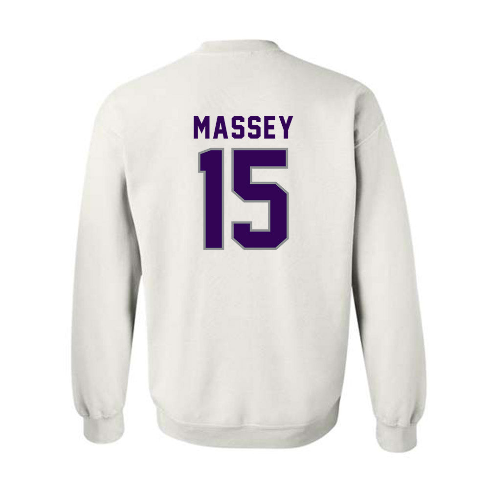 Kansas State - NCAA Women's Volleyball : Addison Massey - Wildcat hand sign Crewneck Sweatshirt-1