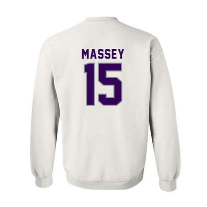 Kansas State - NCAA Women's Volleyball : Addison Massey - Wildcat hand sign Crewneck Sweatshirt-1