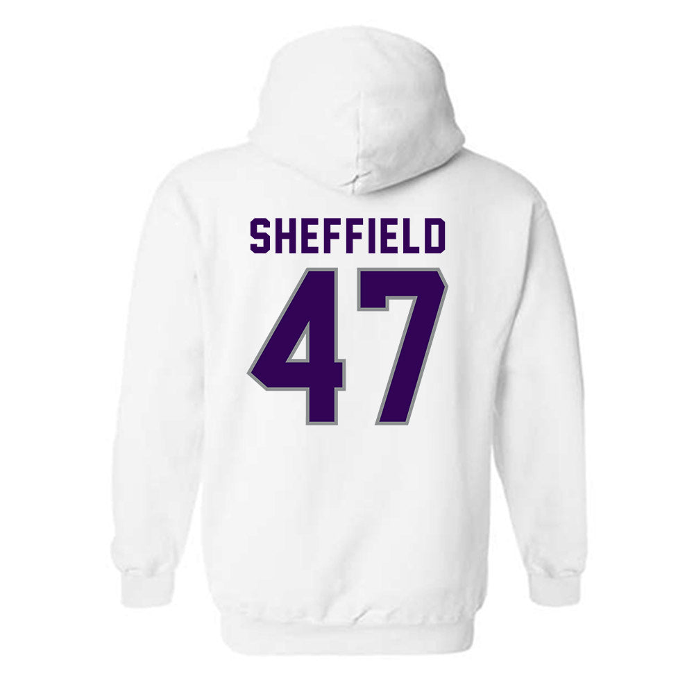 Kansas State - NCAA Baseball : Lincoln Sheffield - Wildcat hand sign Hooded Sweatshirt-1