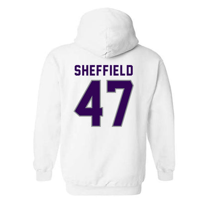Kansas State - NCAA Baseball : Lincoln Sheffield - Wildcat hand sign Hooded Sweatshirt-1