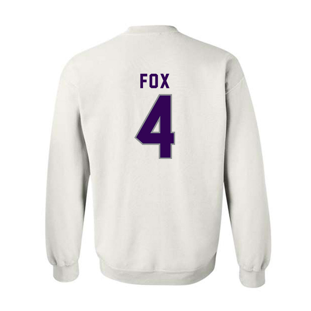 Kansas State - NCAA Women's Volleyball : Reagan Fox - Wildcat hand sign Crewneck Sweatshirt-1
