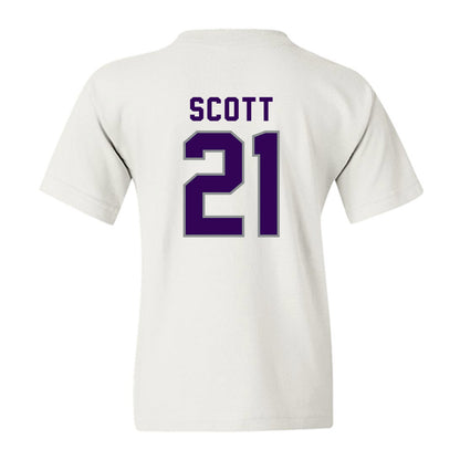 Kansas State - NCAA Football : jojo scott - Wildcat hand sign Youth T-Shirt-1