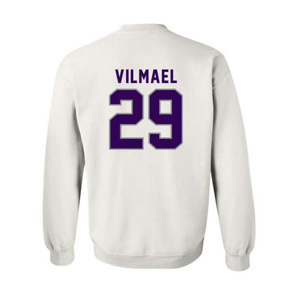 Kansas State - NCAA Football : Josiah Vilmael - Wildcat hand sign Crewneck Sweatshirt-1