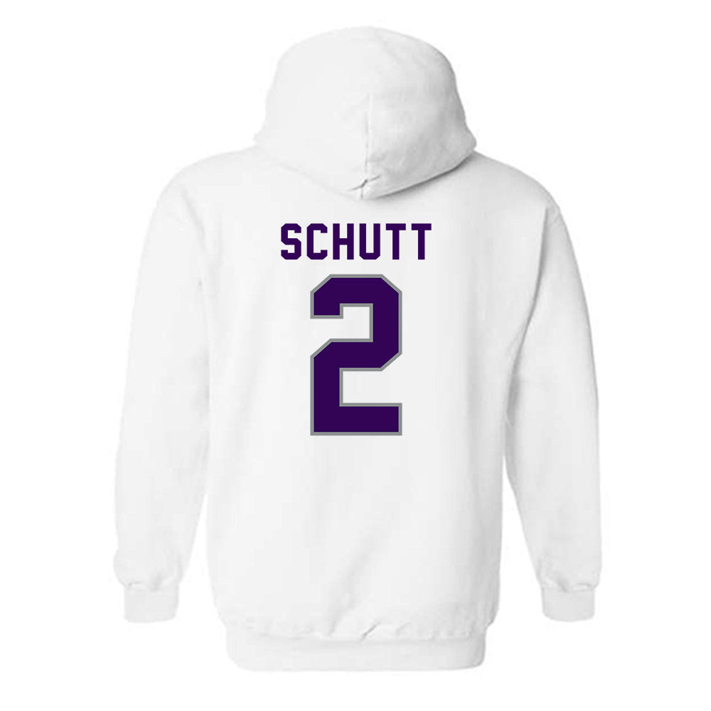 Kansas State - NCAA Men's Basketball : Jaden Schutt - Wildcat hand sign Hooded Sweatshirt-1