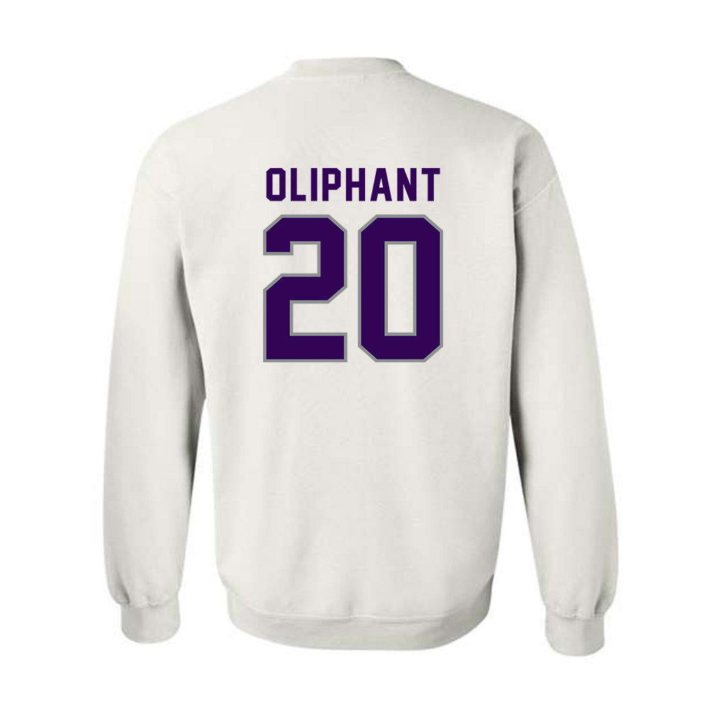 Kansas State - NCAA Football : Jacobi Oliphant - Wildcat hand sign Crewneck Sweatshirt-1