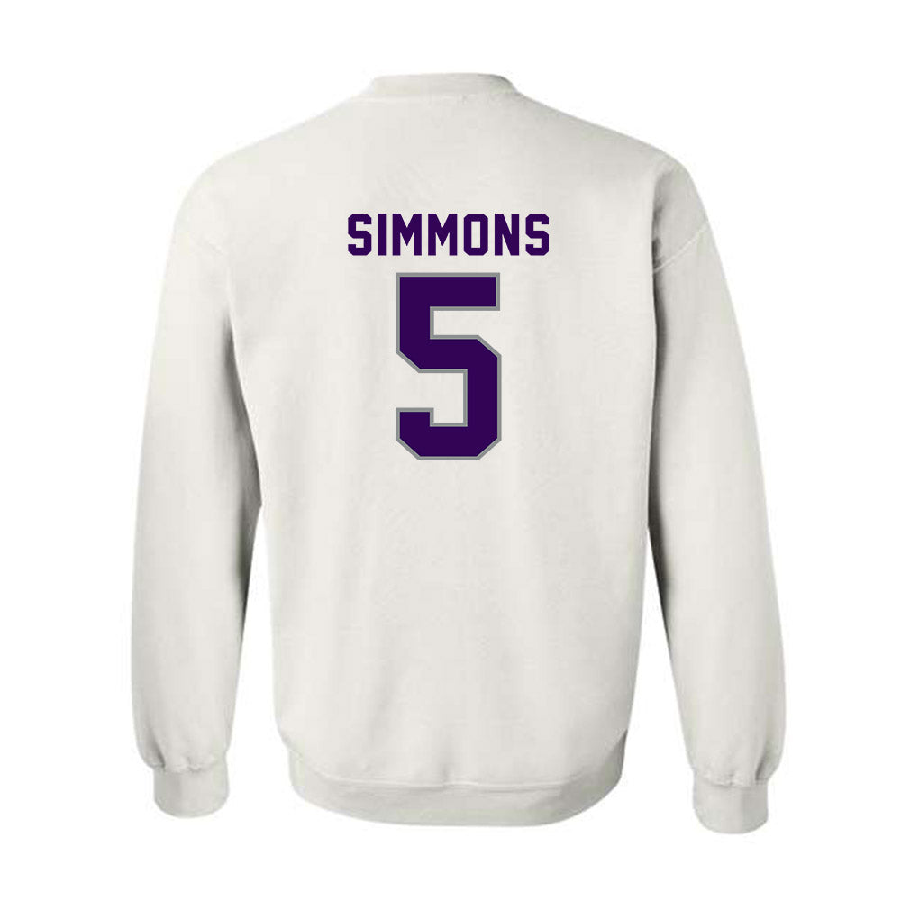 Kansas State - NCAA Women's Soccer : Sophie Simmons - Wildcat hand sign Crewneck Sweatshirt-1