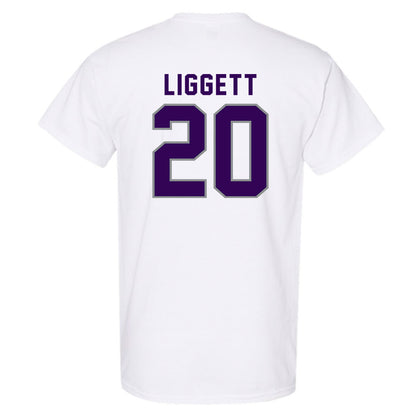 Kansas State - NCAA Baseball : Carson Liggett - Wildcat hand sign T-Shirt-1