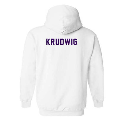Kansas State - NCAA Men's Track & Field : Vance Krudwig - Wildcat hand sign Hooded Sweatshirt-1