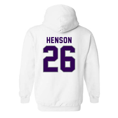 Kansas State - NCAA Baseball : Micah Henson - Wildcat hand sign Hooded Sweatshirt-1