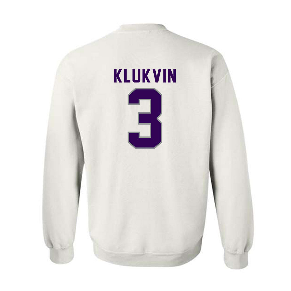 Kansas State - NCAA Women's Volleyball : Alex Klukvin - Wildcat hand sign Crewneck Sweatshirt-1