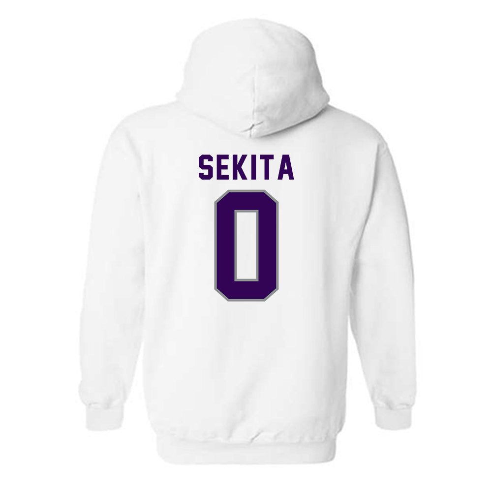 Kansas State - NCAA Women's Volleyball : Fuka Sekita - Wildcat hand sign Hooded Sweatshirt-1