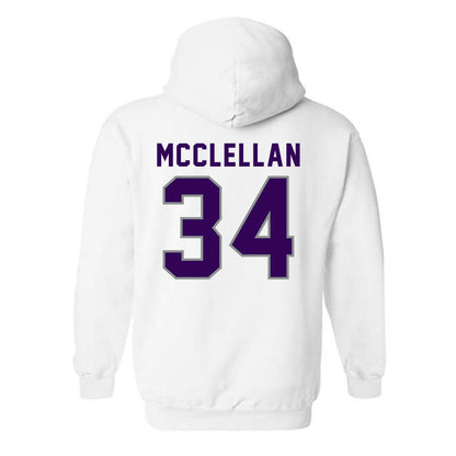 Kansas State - NCAA Football : Nick McClellan - Wildcat hand sign Hooded Sweatshirt-1