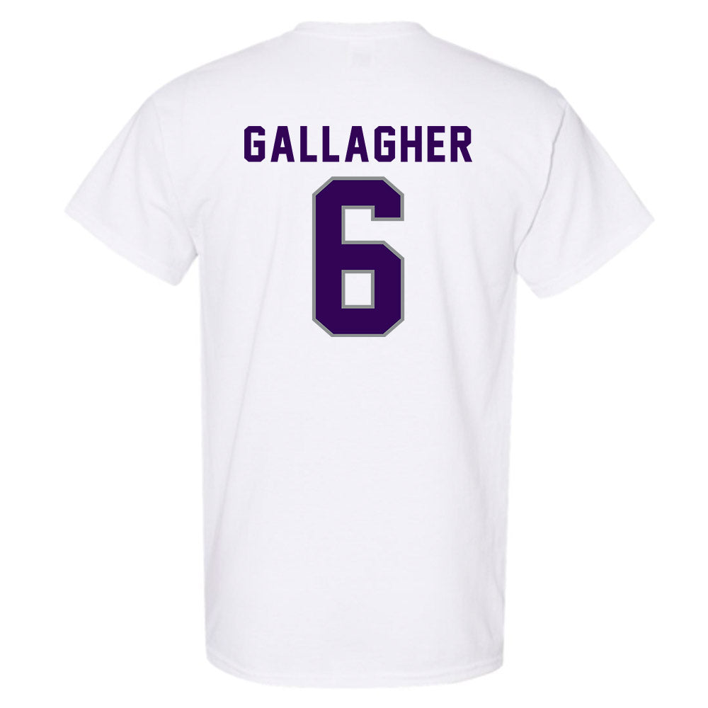 Kansas State - NCAA Baseball : Grant Gallagher - Wildcat hand sign T-Shirt-1