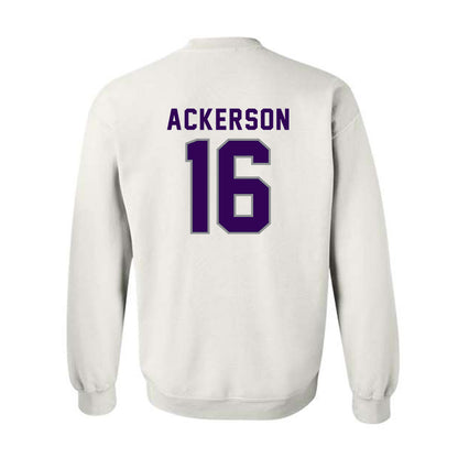 Kansas State - NCAA Football : Dj Ackerson - Wildcat hand sign Crewneck Sweatshirt-1