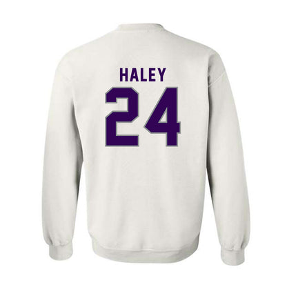 Kansas State - NCAA Baseball : Austin Haley - Wildcat hand sign Crewneck Sweatshirt-1