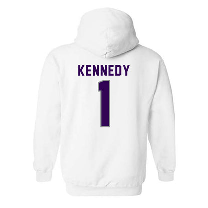 Kansas State - NCAA Baseball : Dee Kennedy - Wildcat hand sign Hooded Sweatshirt-1