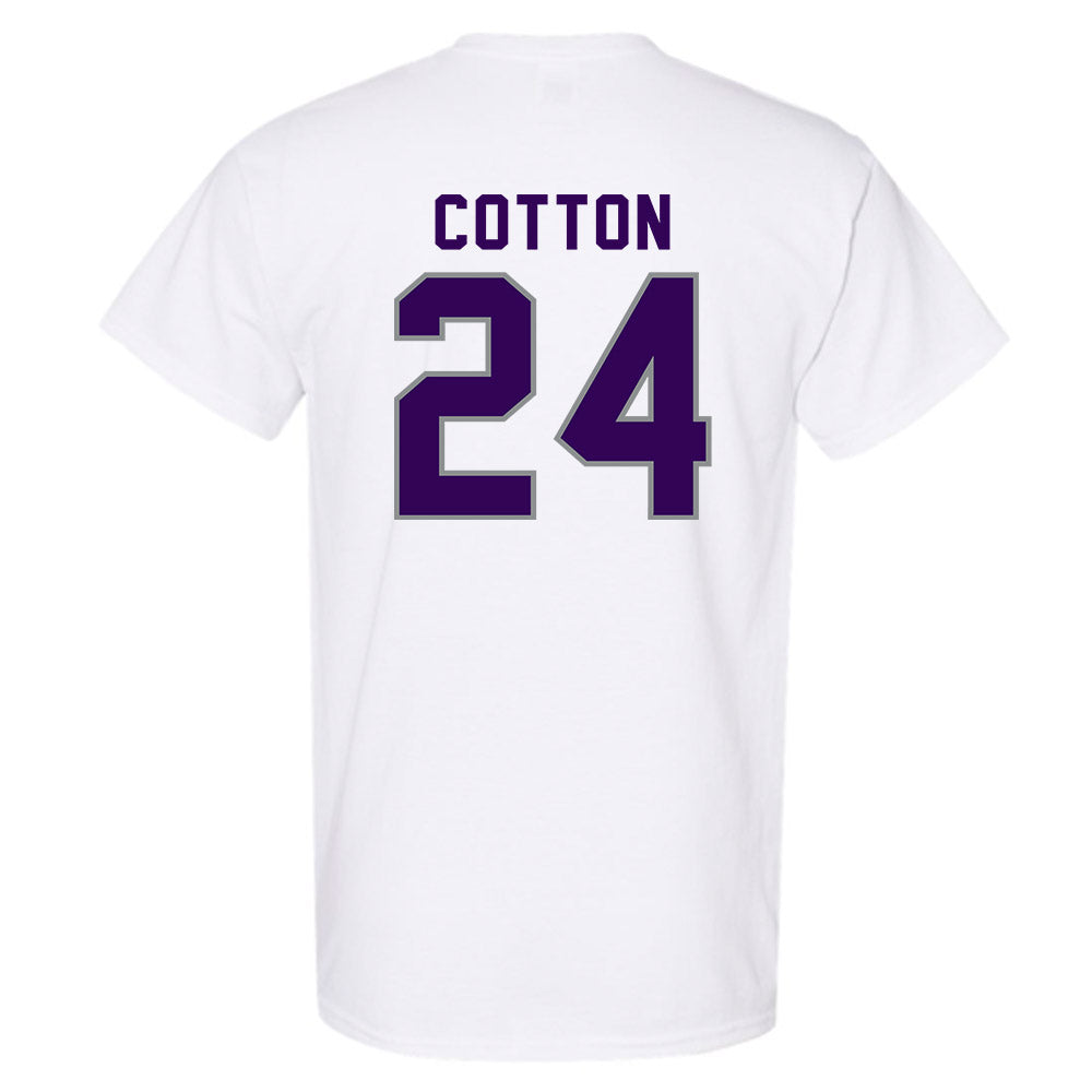 Kansas State - NCAA Women's Basketball : Jenessa Cotton - Wildcat hand sign T-Shirt-1
