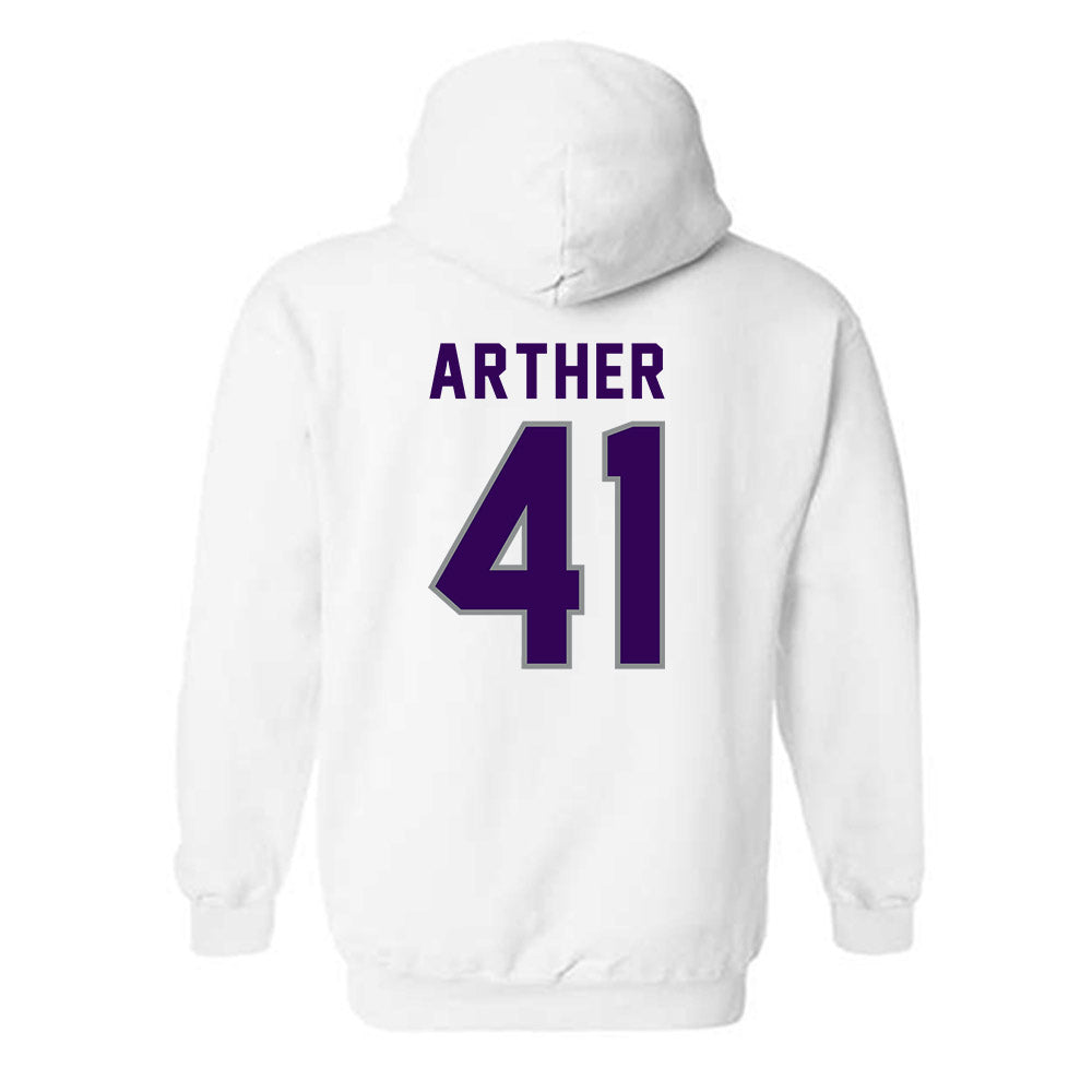 Kansas State - NCAA Baseball : Adam Arther - Wildcat hand sign Hooded Sweatshirt-1
