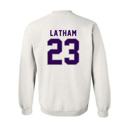 Kansas State - NCAA Women's Volleyball : Lauren Latham - Wildcat hand sign Crewneck Sweatshirt-1