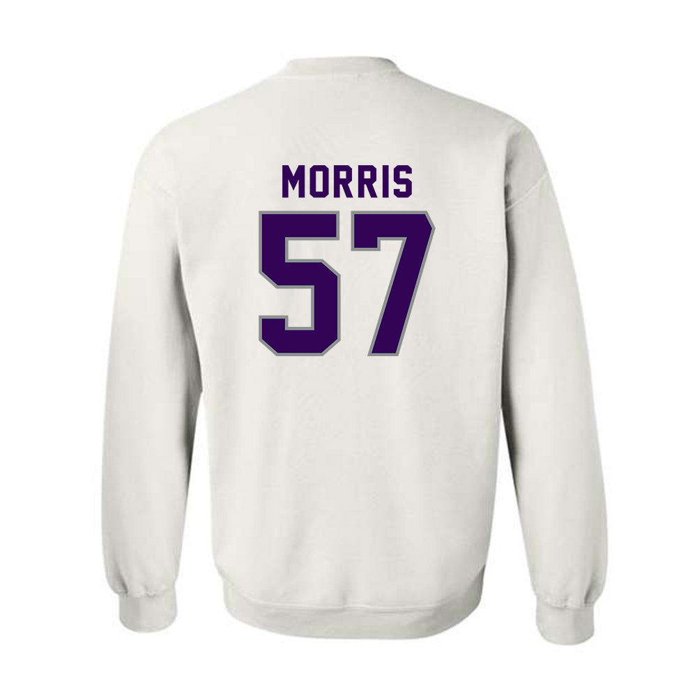 Kansas State - NCAA Football : Delvin Morris - Wildcat hand sign Crewneck Sweatshirt-1
