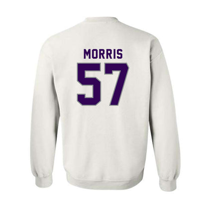 Kansas State - NCAA Football : Delvin Morris - Wildcat hand sign Crewneck Sweatshirt-1