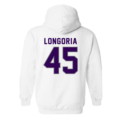 Kansas State - NCAA Baseball : Adan Longoria - Wildcat hand sign Hooded Sweatshirt-1