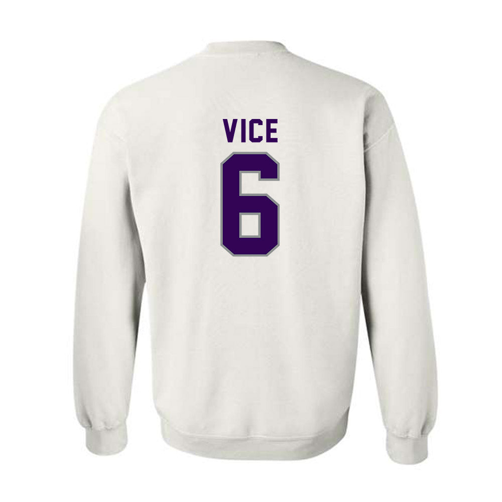 Kansas State - NCAA Men's Basketball : Brock Vice - Wildcat hand sign Crewneck Sweatshirt-1