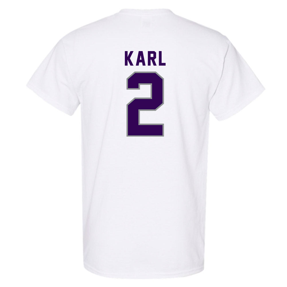 Kansas State - NCAA Baseball : Cadyn Karl - Wildcat hand sign T-Shirt-1