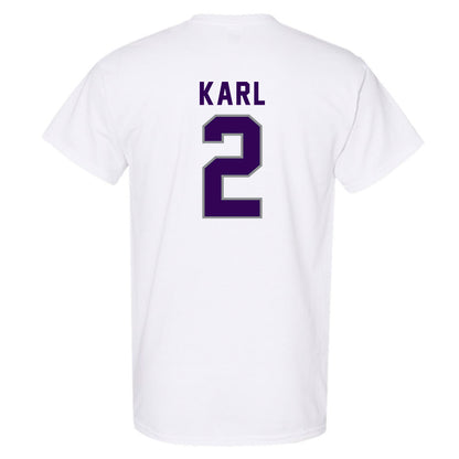 Kansas State - NCAA Baseball : Cadyn Karl - Wildcat hand sign T-Shirt-1