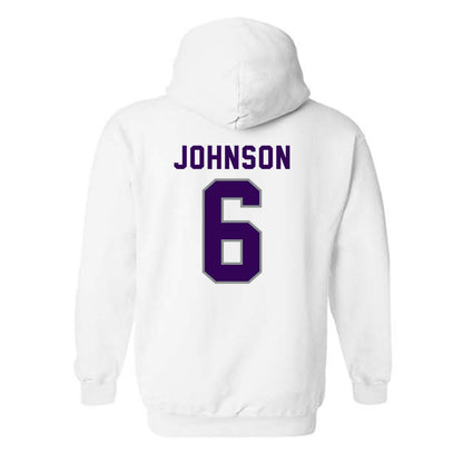 Kansas State - NCAA Men's Basketball : Marcus Johnson - Wildcat hand sign Hooded Sweatshirt-1