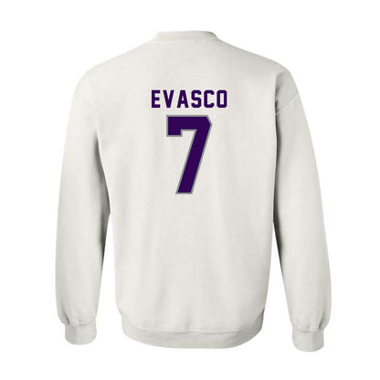 Kansas State - NCAA Baseball : Aj Evasco - Wildcat hand sign Crewneck Sweatshirt-1