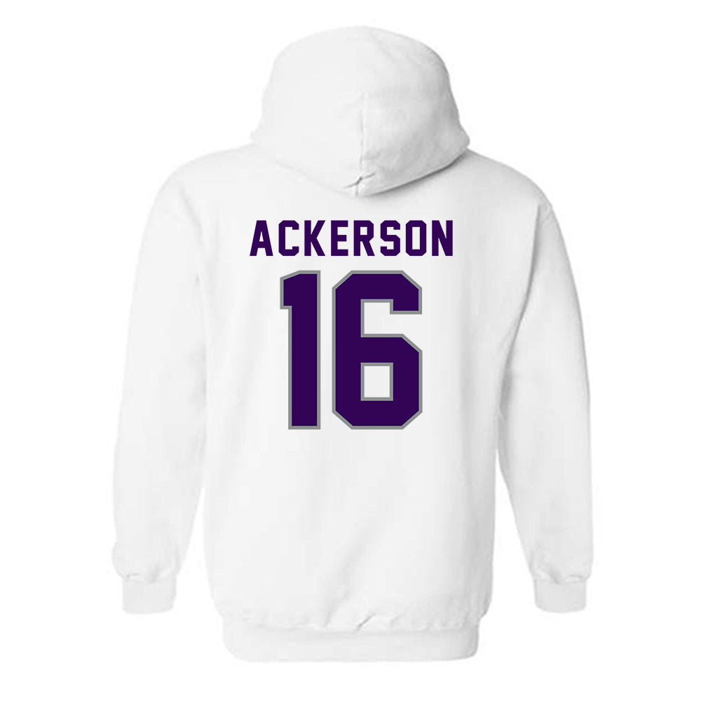 Kansas State - NCAA Football : Dj Ackerson - Wildcat hand sign Hooded Sweatshirt-1