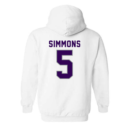 Kansas State - NCAA Women's Soccer : Sophie Simmons - Wildcat hand sign Hooded Sweatshirt-1